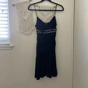 City Triangles Vintage Black Sequin Dress Y2K